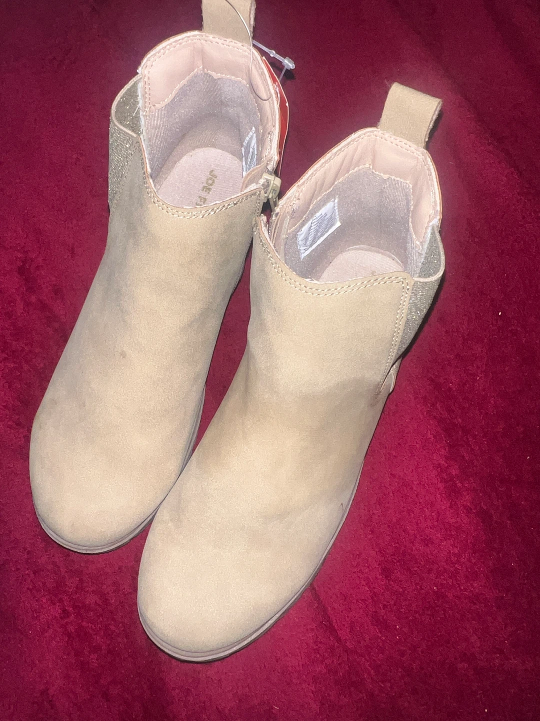 Joe Fresh Tan Suede Chelsea Boots Size 6