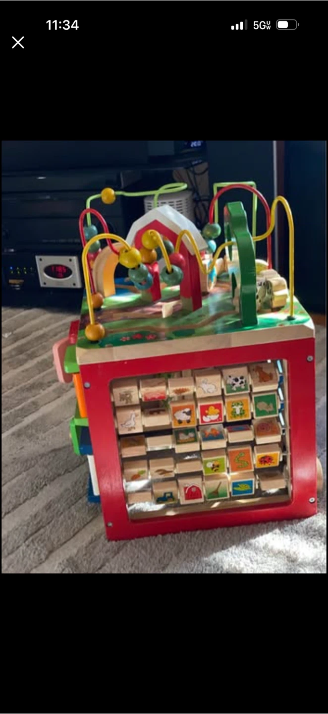Wooden Activity Cube Toy
