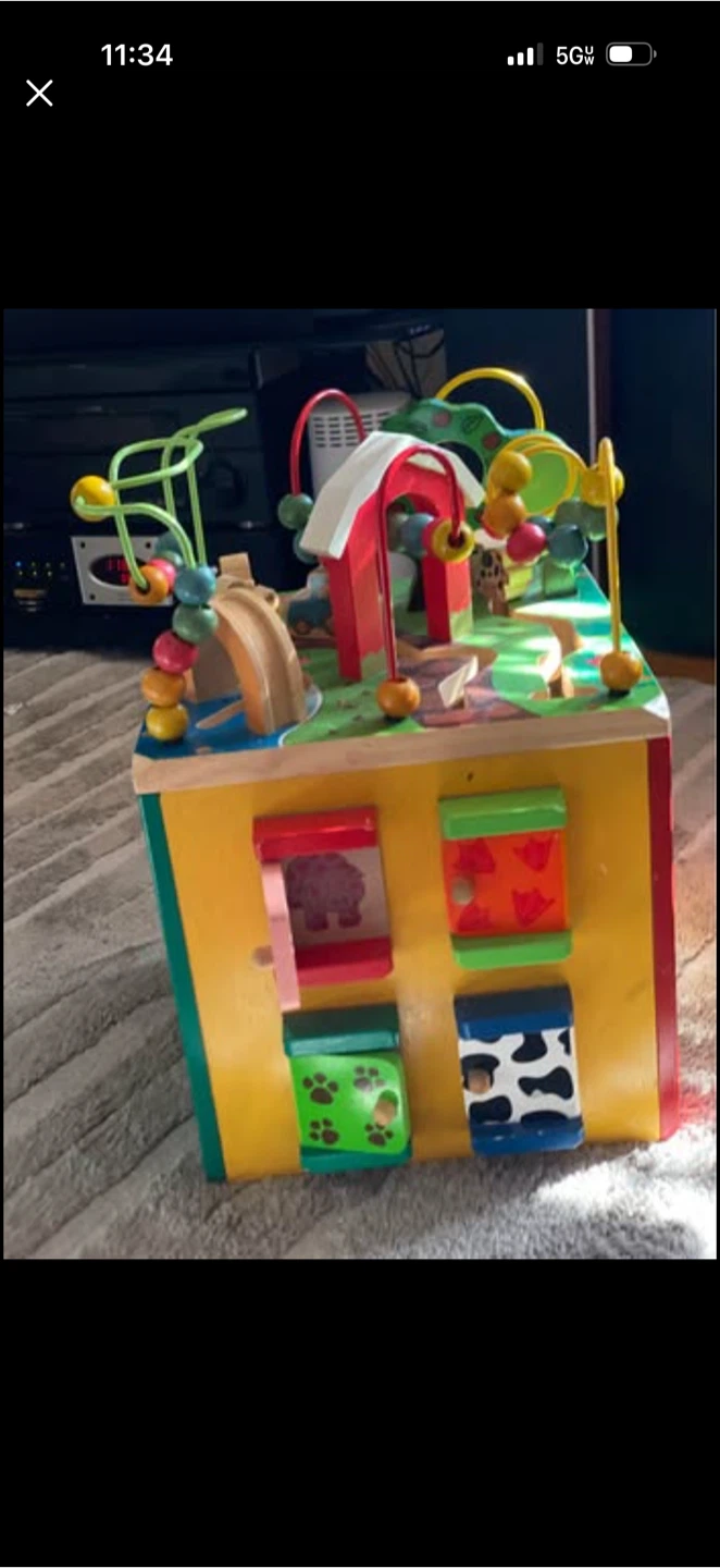 Wooden Activity Cube Toy - photo 2