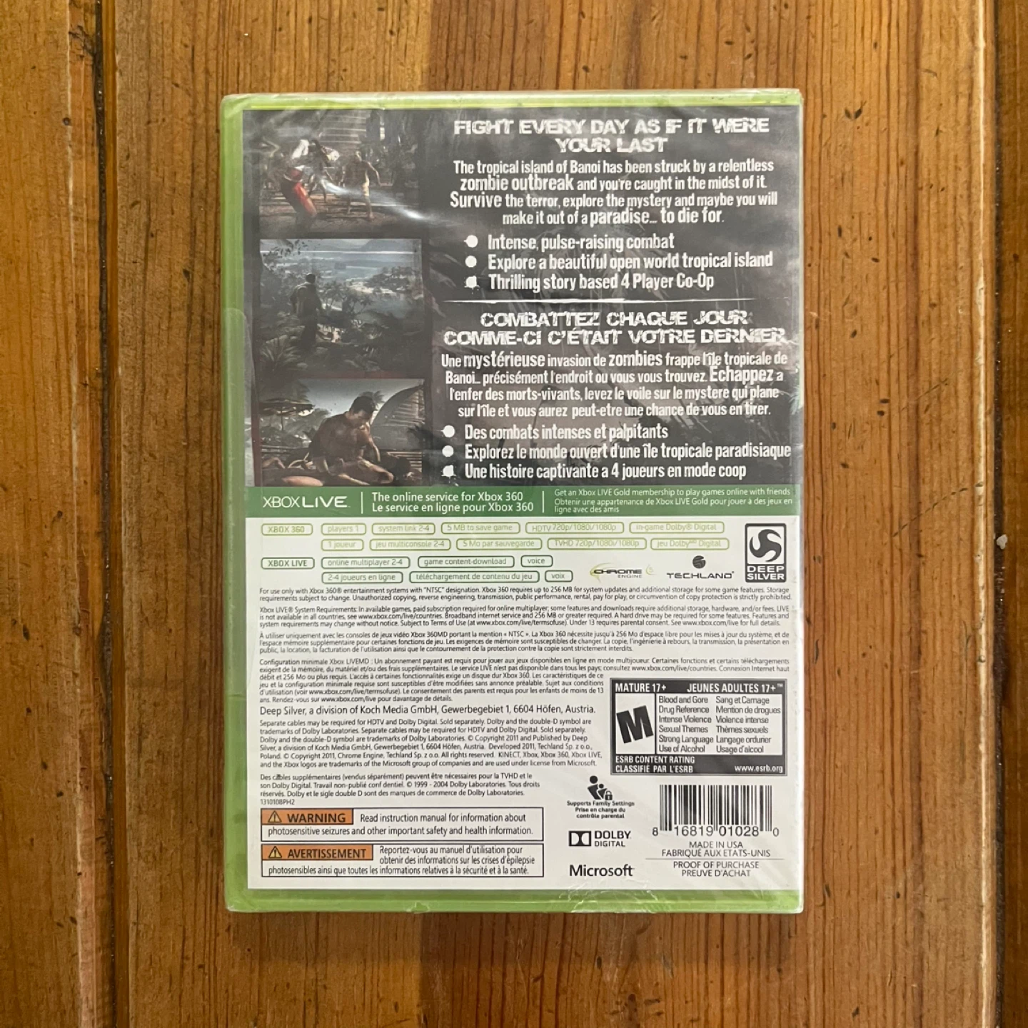 Dead Island Video Game for Xbox 360 (Sealed, New, 2011 Release)) - photo 2