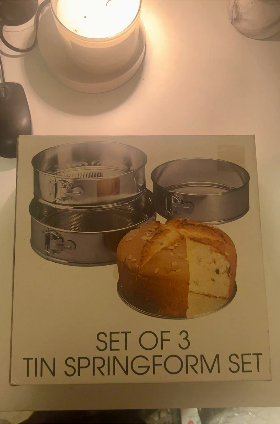 Set of 3 Tin Springform Pan Set