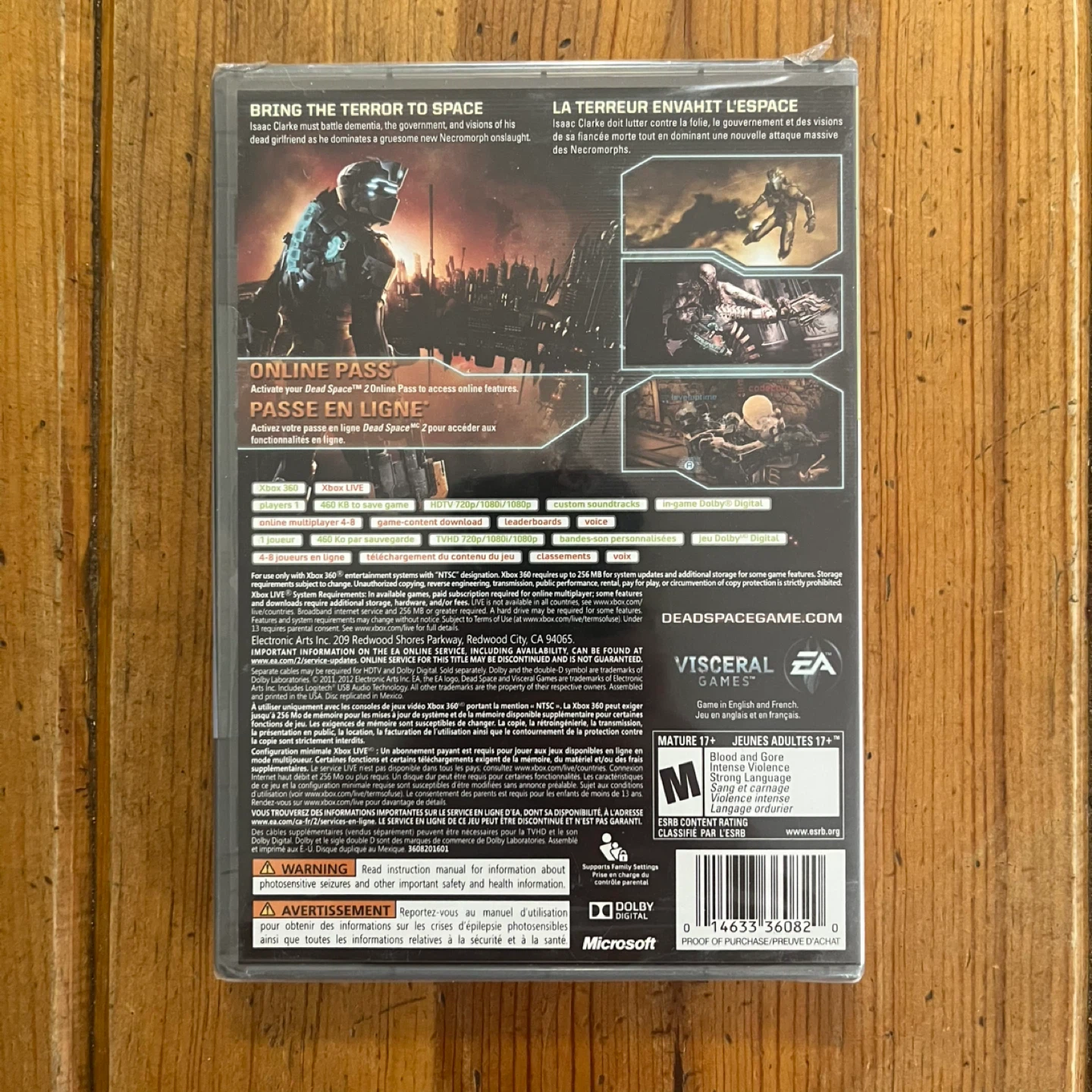 Dead Space 2 Video Game Xbox 360 (New, Factory Sealed) - photo 2