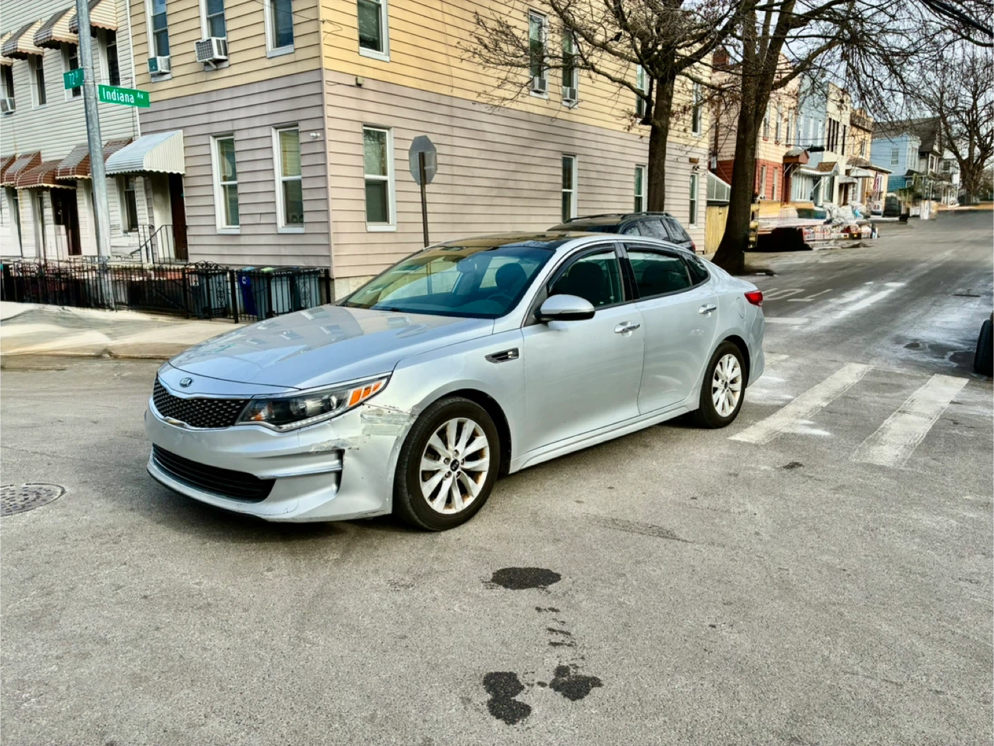 Silver Kia Optima Sedan