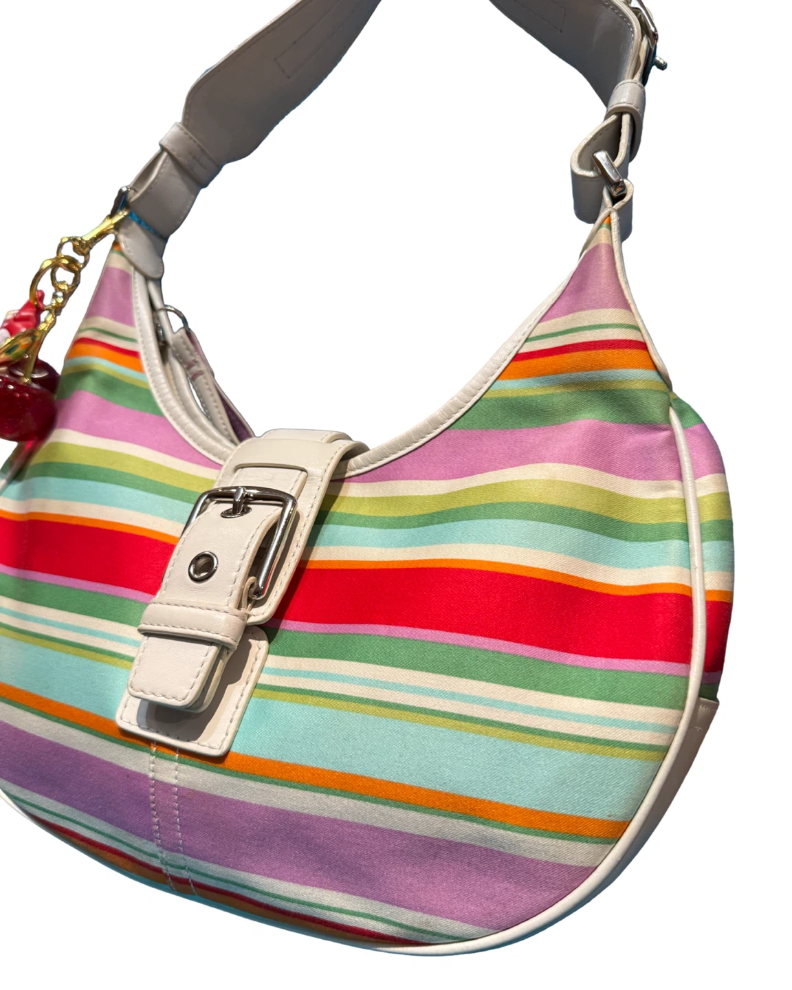 Y2K Coach Striped Large Hobo Bag - photo 2