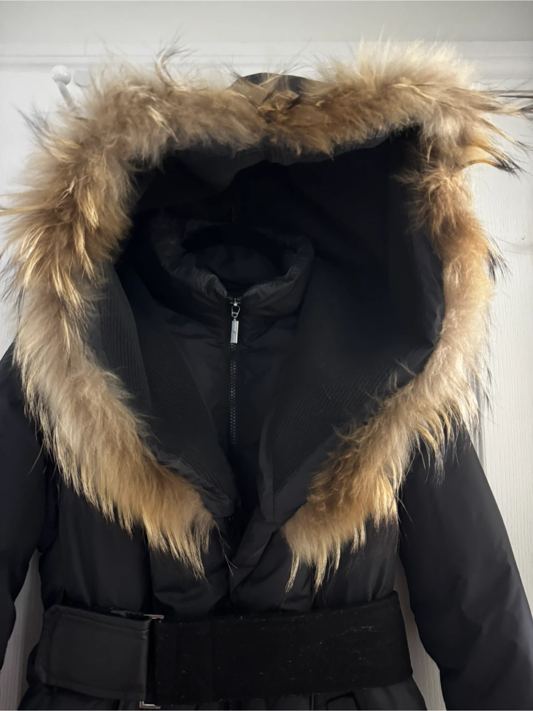 Bedo Black Down & Feather Jacket – Medium – Like New - photo 2
