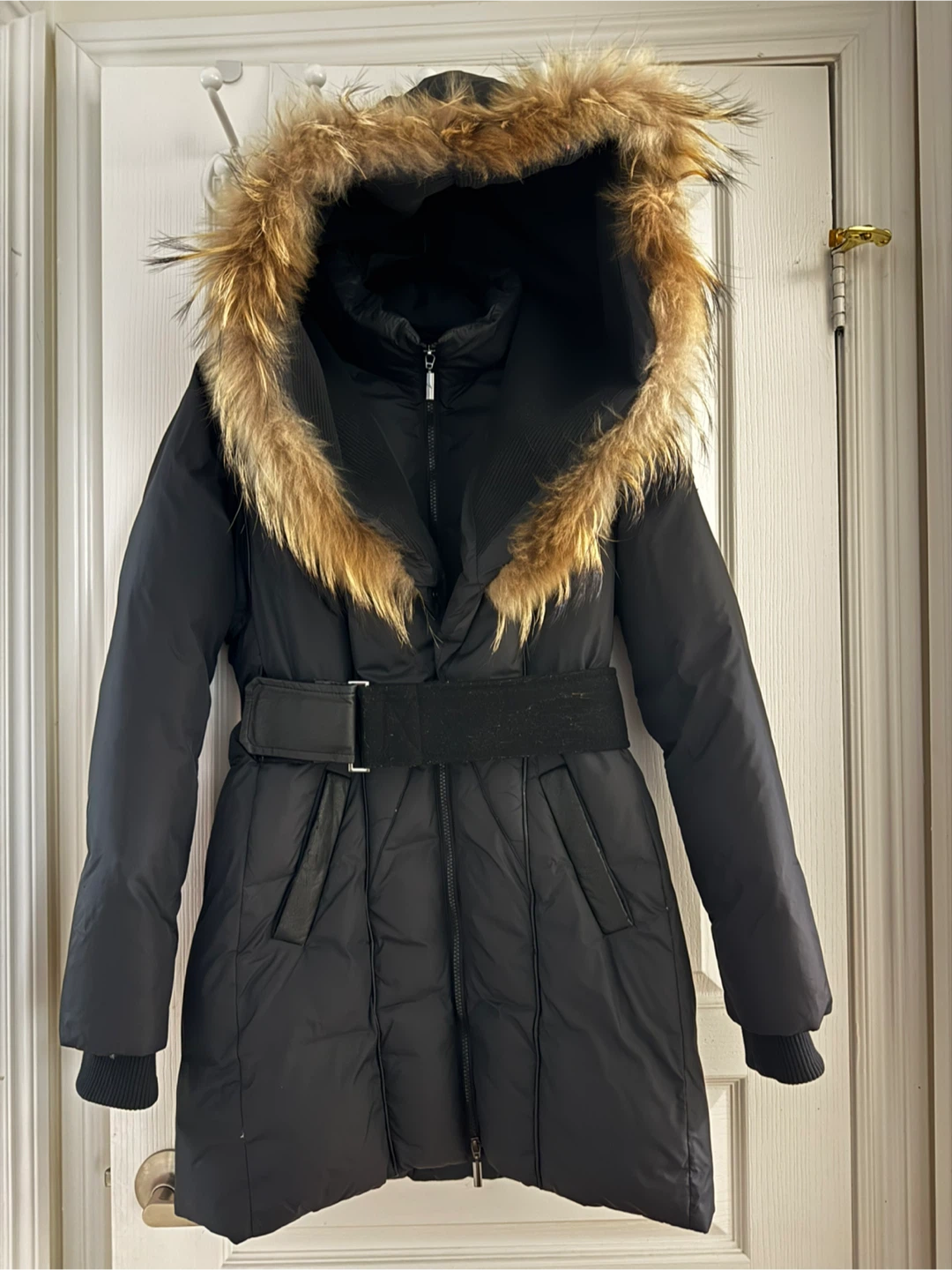 Bedo Black Down & Feather Jacket – Medium – Like New