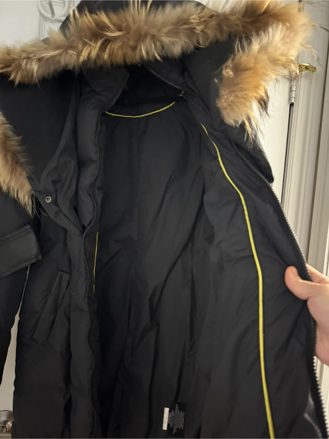 Bedo Black Down & Feather Jacket – Medium – Like New - photo 5