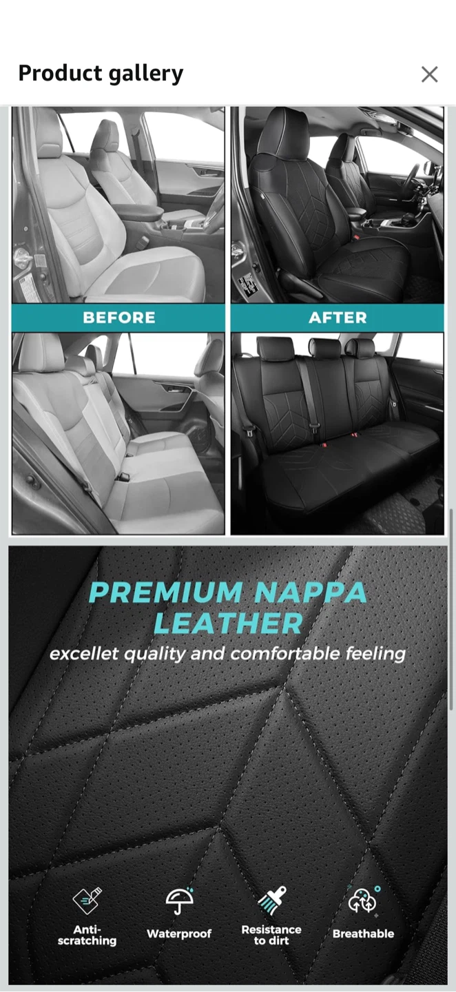 Toyota RAV4 2019–2025 Custom Seat Covers — NEW — $180 - photo 4