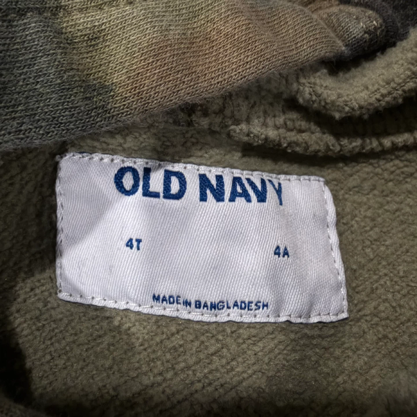 Old Navy Kids Camo Hoodie and Pants Set - Size 4T - photo 2