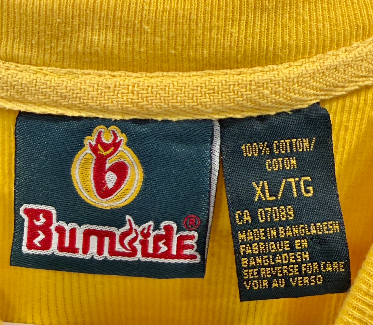 Women’s Yellow V-Neck T-Shirt (Burnside) - XL - photo 3