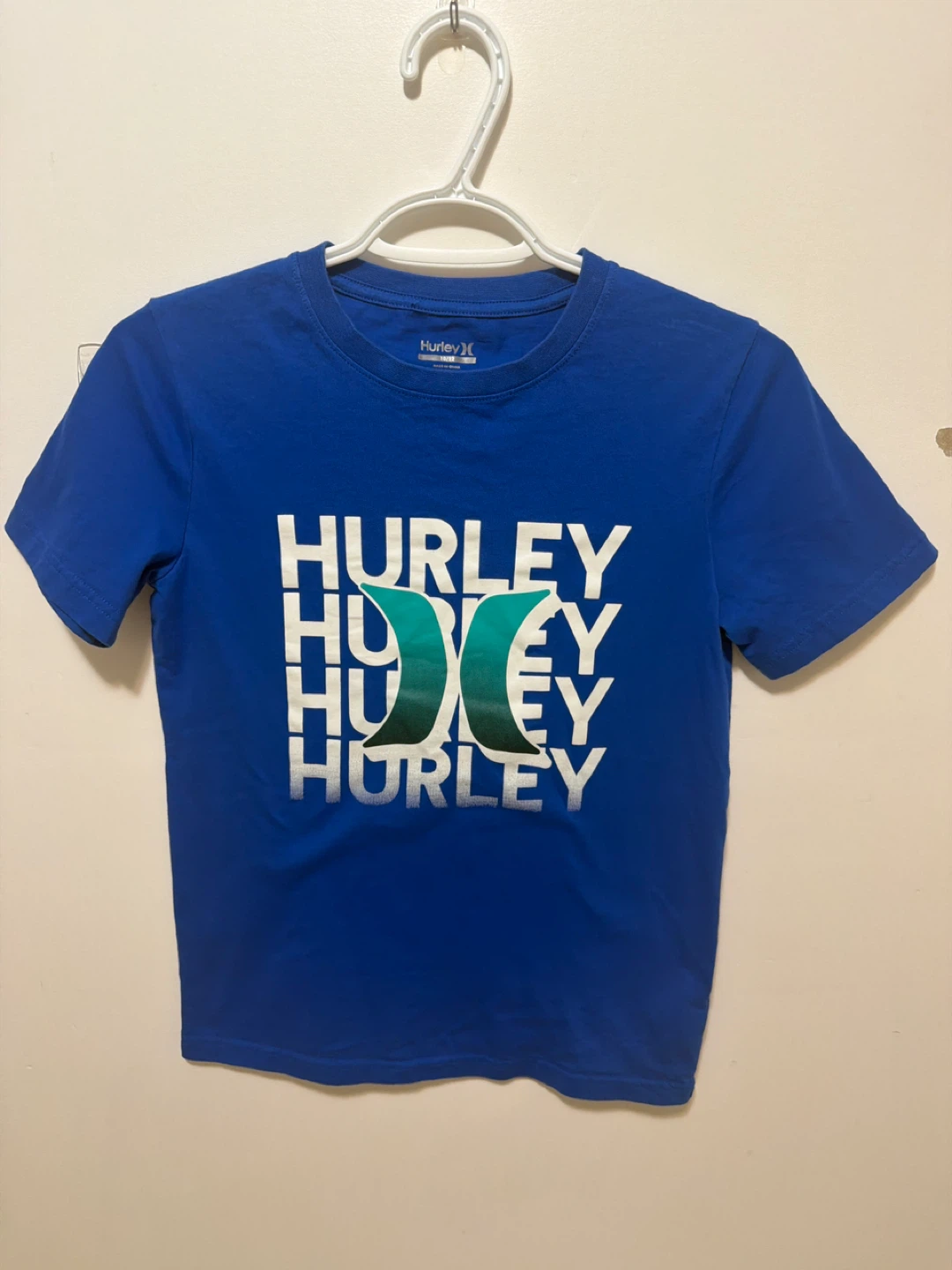 Hurley Boys T-Shirt Size 10/12 Blue