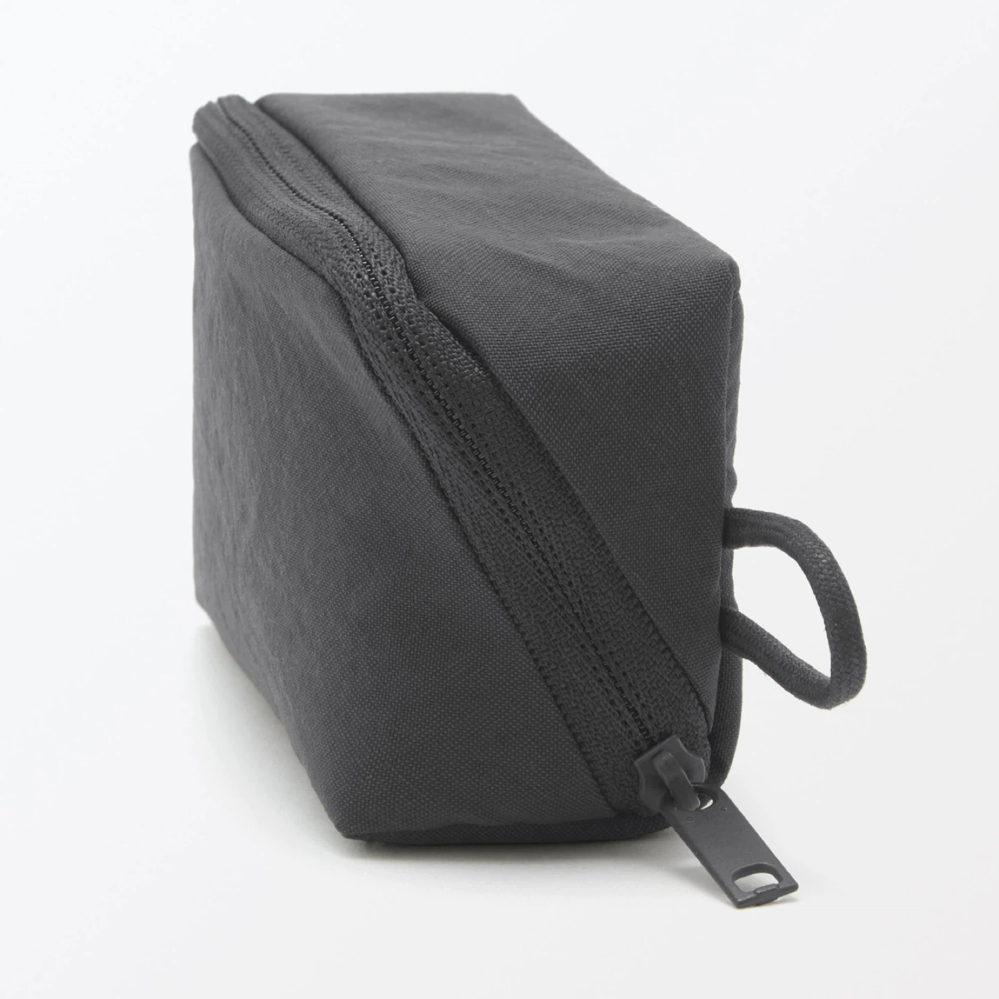 2 Pieces_Muji Waterproof Wrinkle Nylon Wide-Open Pouch_Black_NWT - photo 4