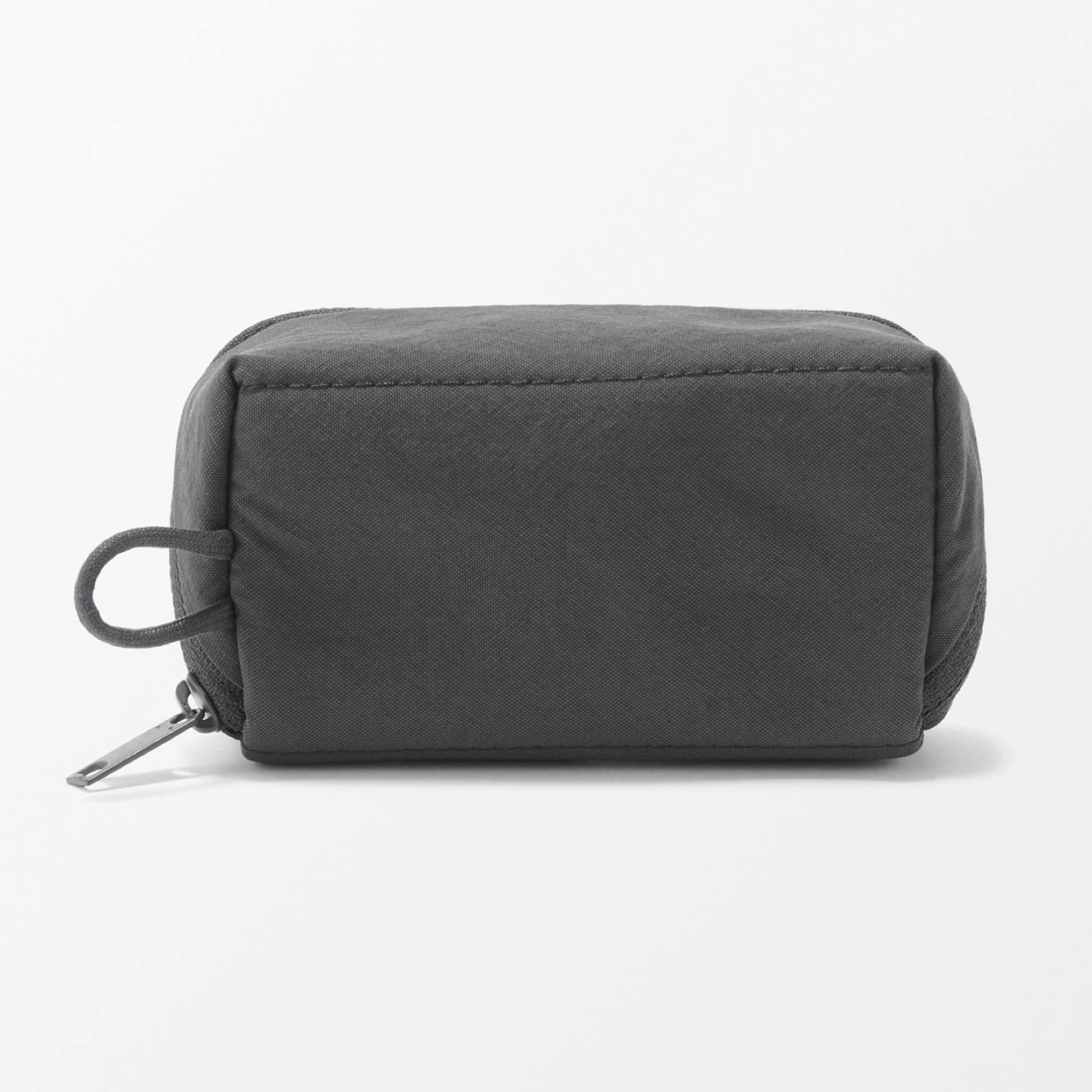 2 Pieces_Muji Waterproof Wrinkle Nylon Wide-Open Pouch_Black_NWT - photo 5