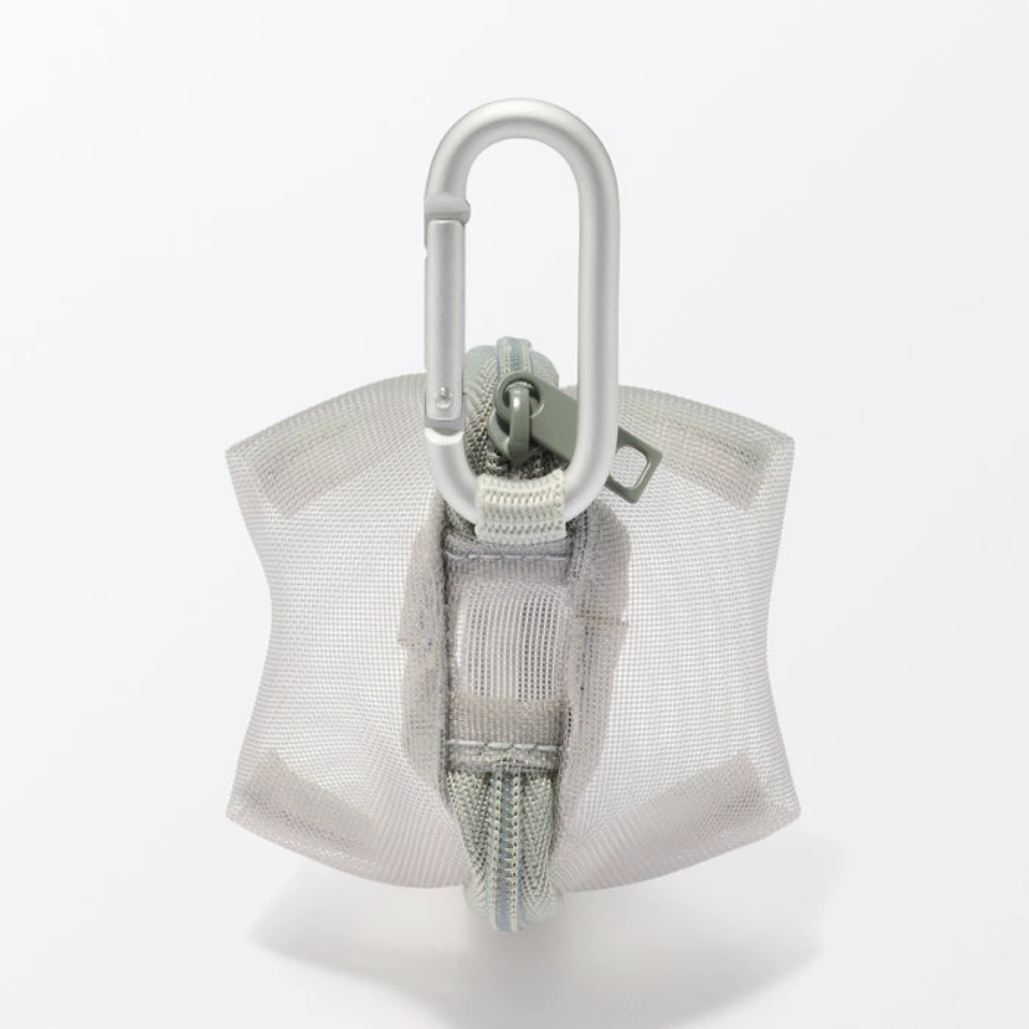 Muji Nylon Mesh Compact Pouch_Gray_NWT - photo 4