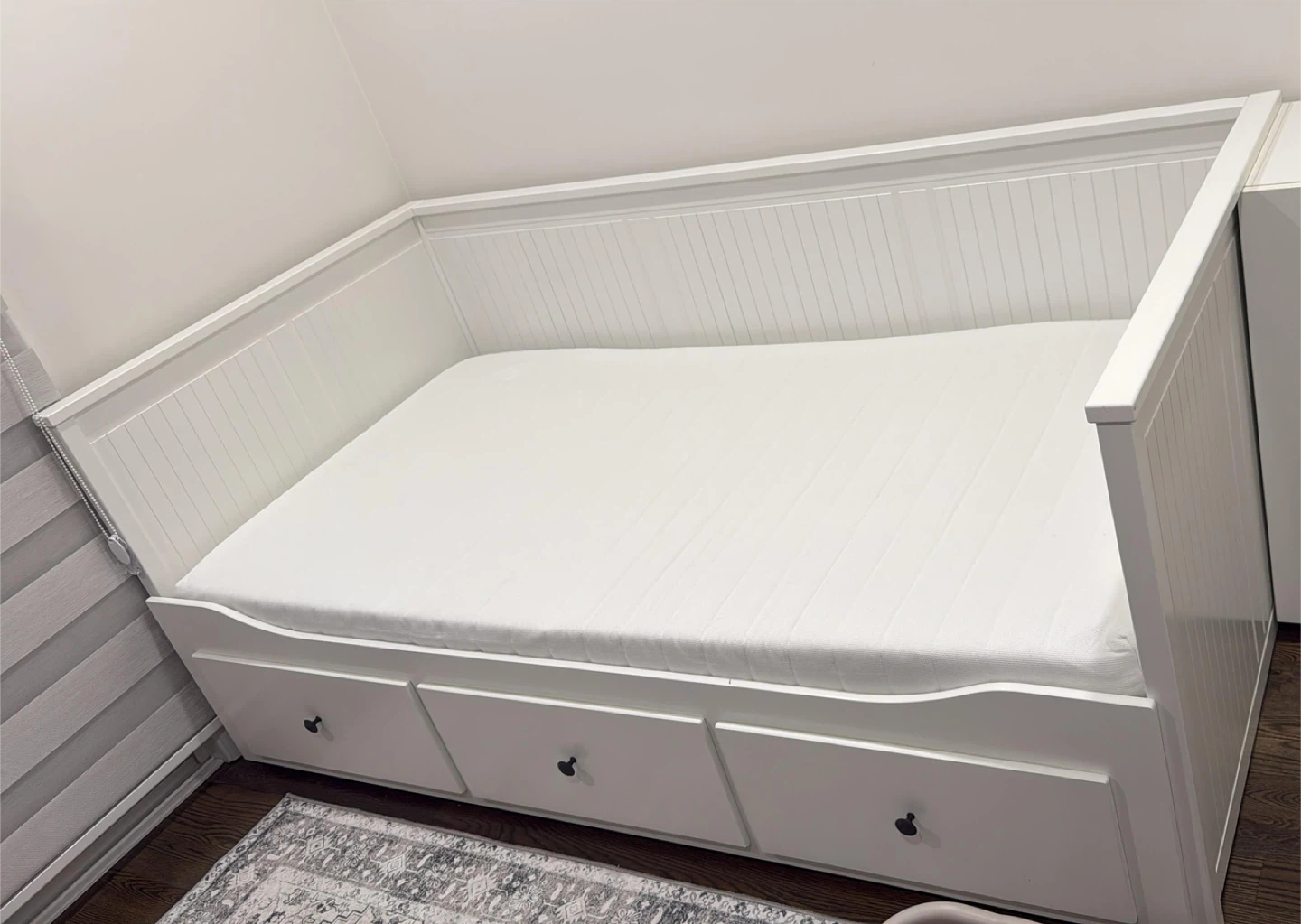İkea White Daybed with 3 Storage Drawers - photo 3