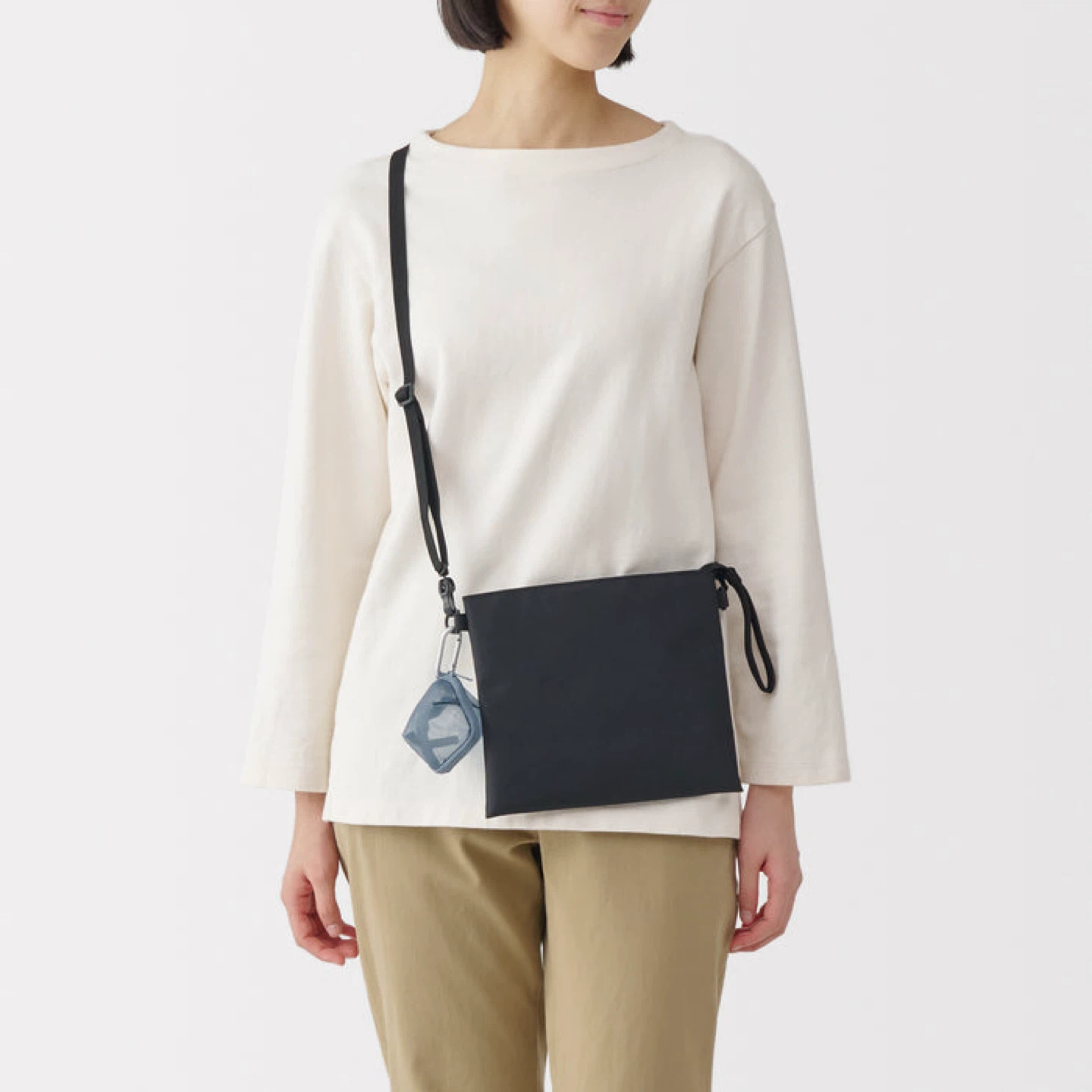 Muji Nylon Mesh Compact Pouch_Blue_NWT - photo 5