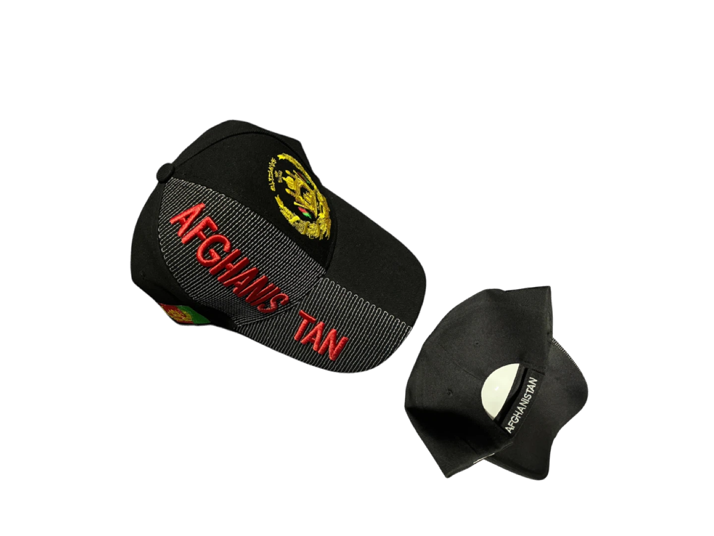 Afghanistan Embroidered Black Baseball Cap