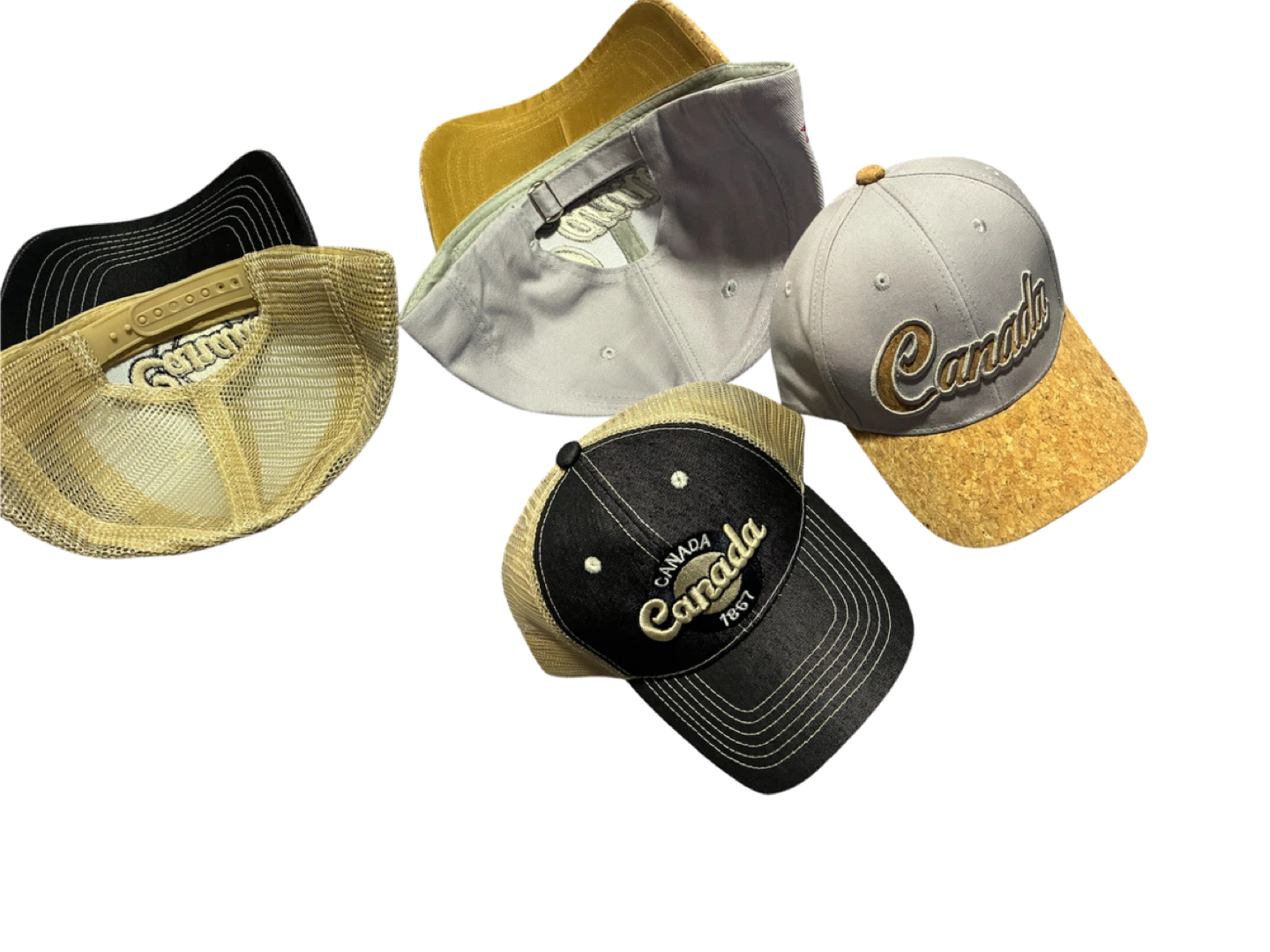Canada Embroidered Baseball Caps (Set of 2)