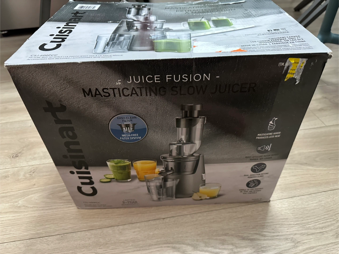 Cuisinart Juice Fusion Masticating Slow Juicer CSJ-600