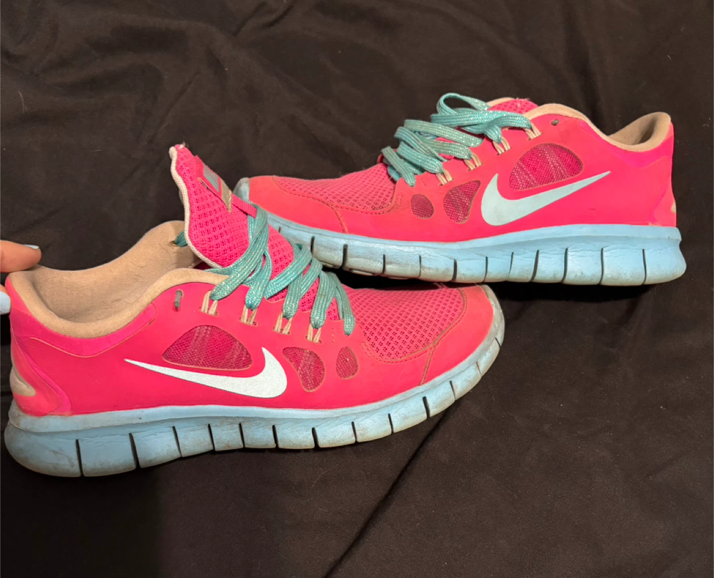 Nike Free 5.0 Run Shoes Pink/Blue