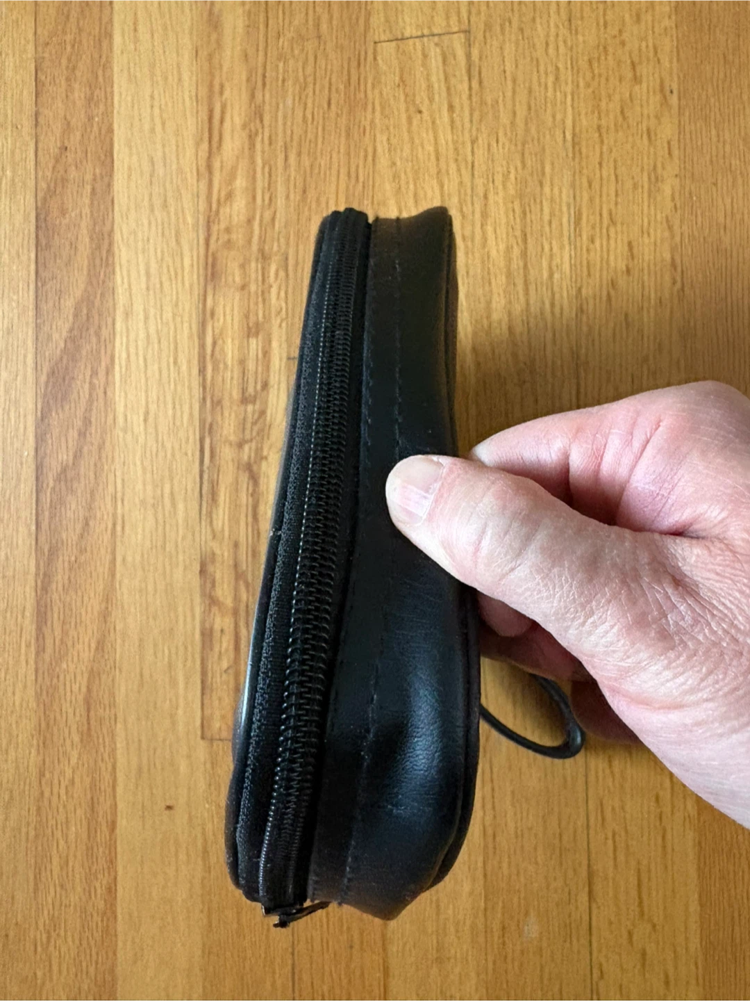 Black Faux Leather Organizer Pouch Case - photo 2