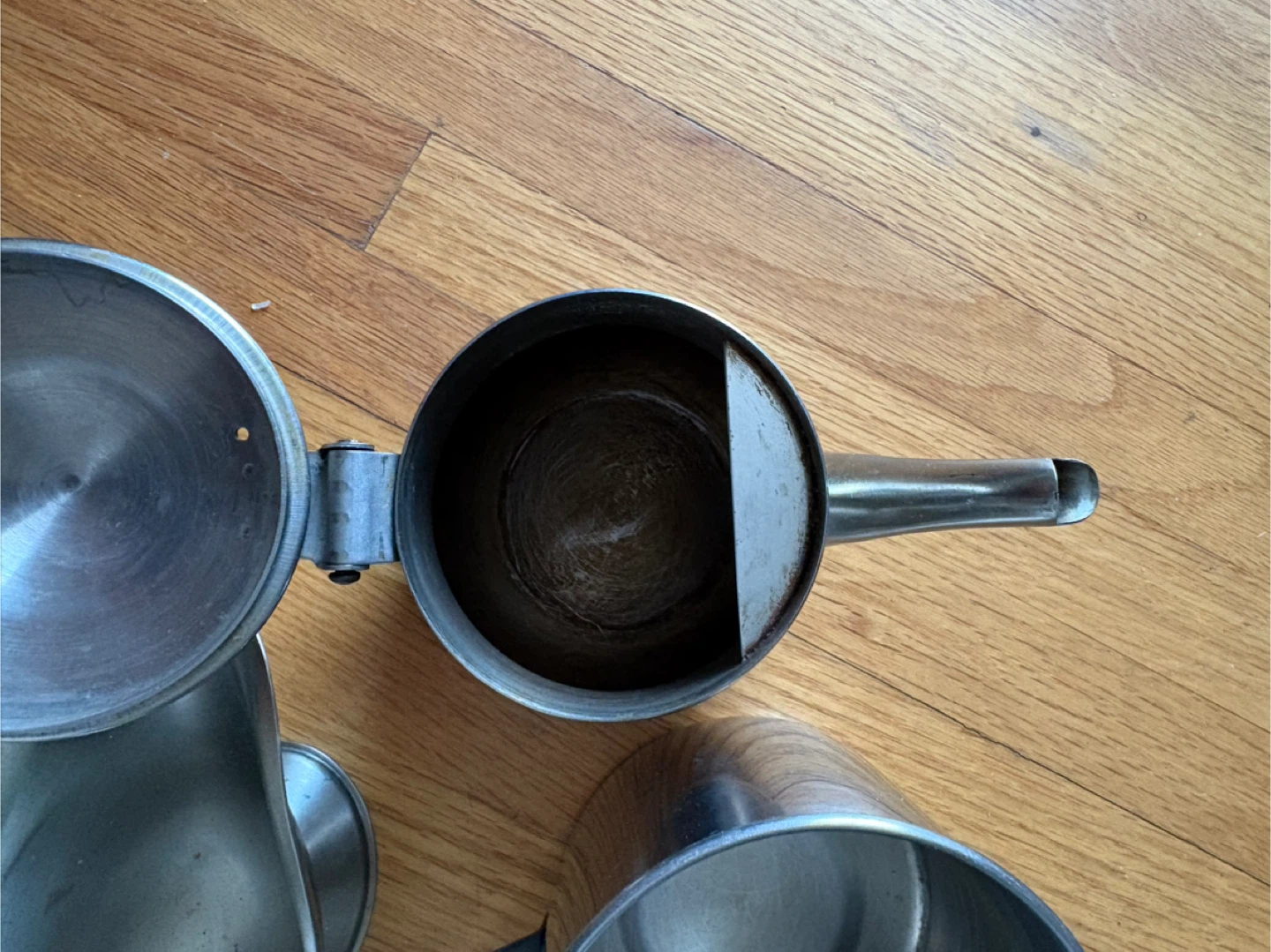 Stainless Steel Creamer Pitcher, Sugar Bowl, and Scoop Set - photo 4