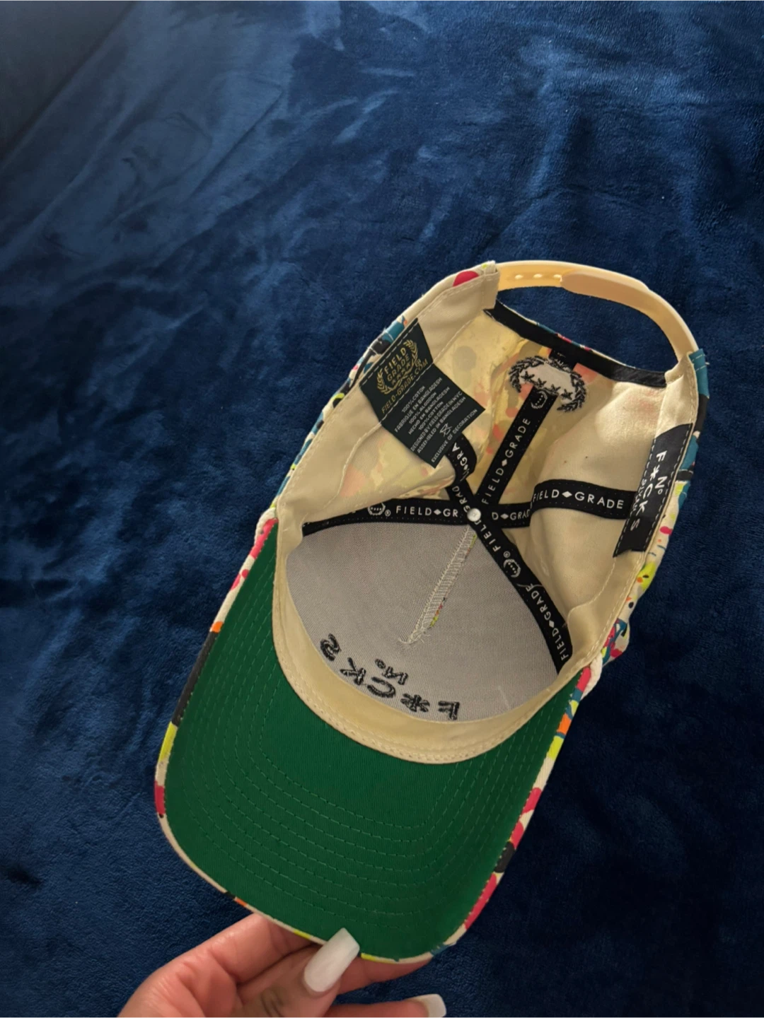 Field Grade No F*cks Given Splatter Baseball Cap - photo 4