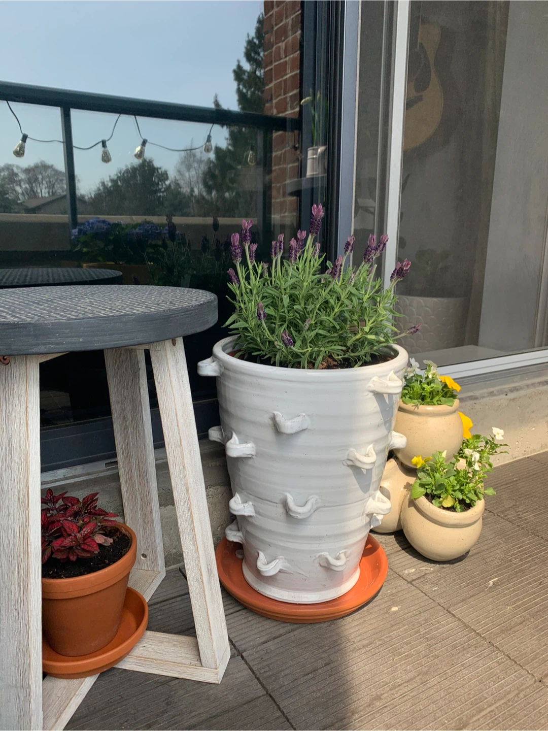 Large White Ceramic Planter - photo 4