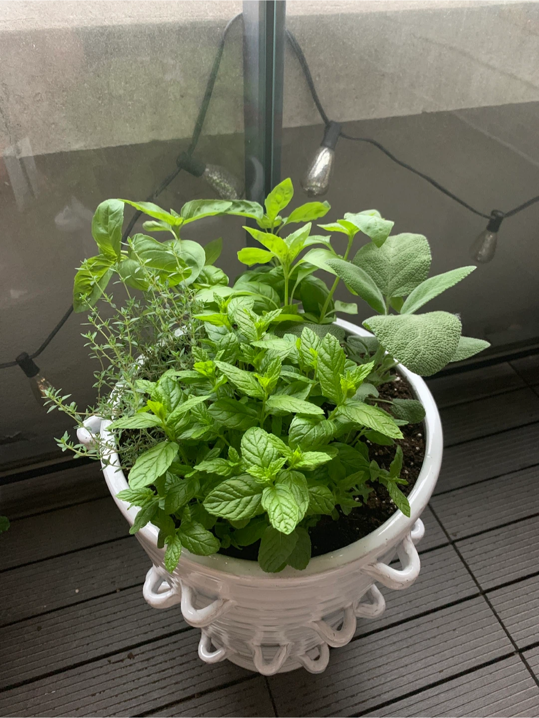 Large White Ceramic Planter - photo 5