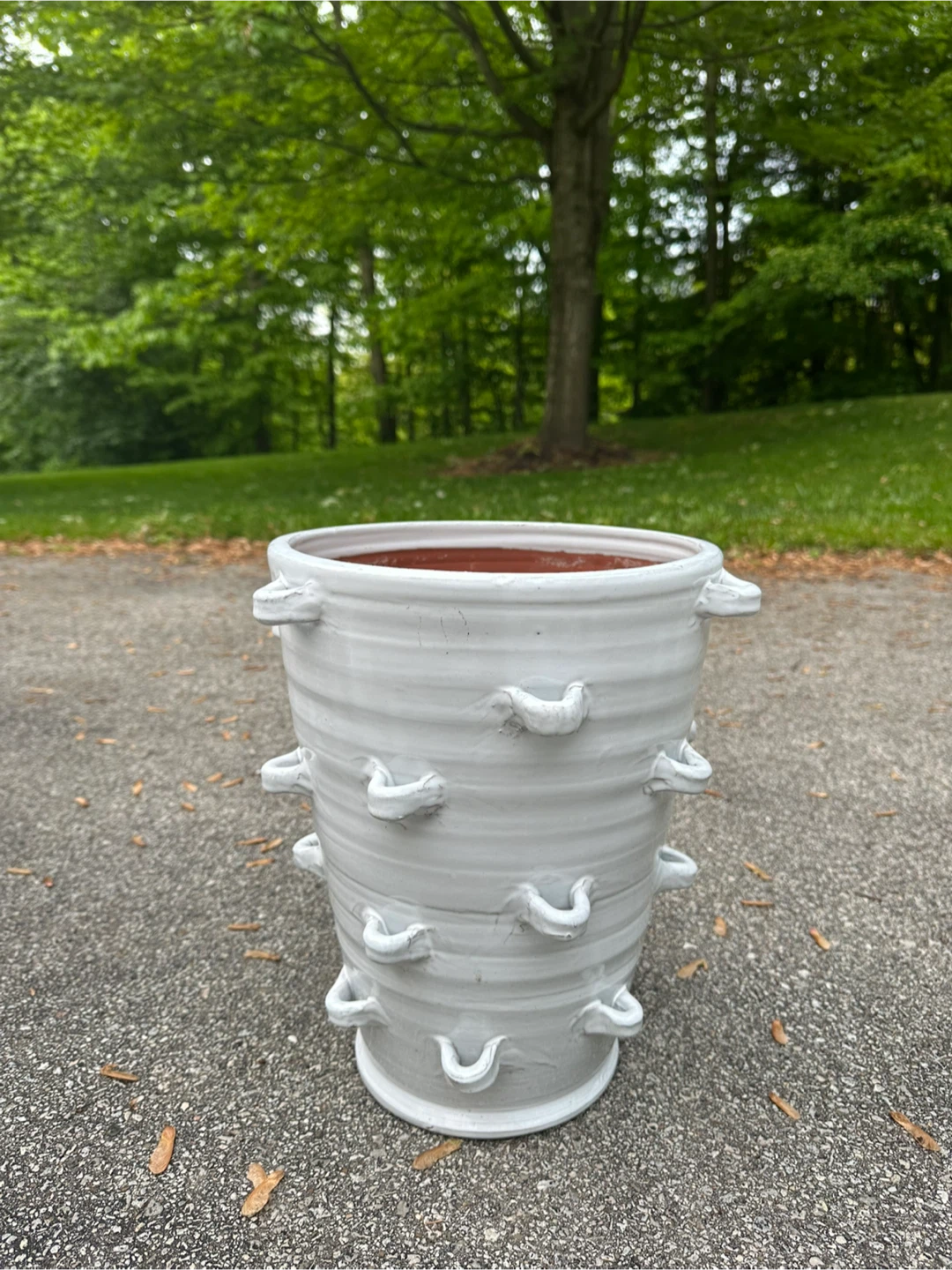 Large White Ceramic Planter