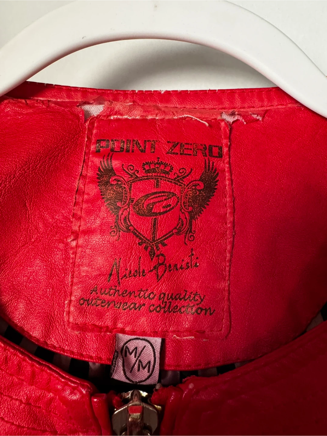 Point Zero Red Faux Leather Jacket - M/M - photo 2