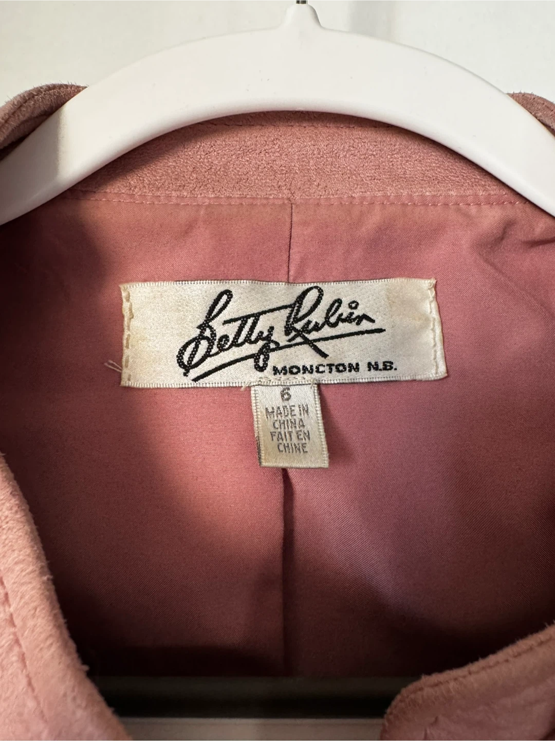 Betty Rubin Pink Faux Leather jacket - Size 6 - photo 2