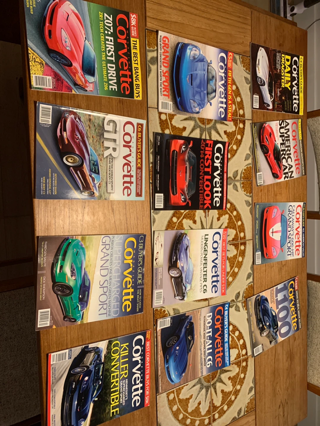 Collection of Corvette Car Magazines