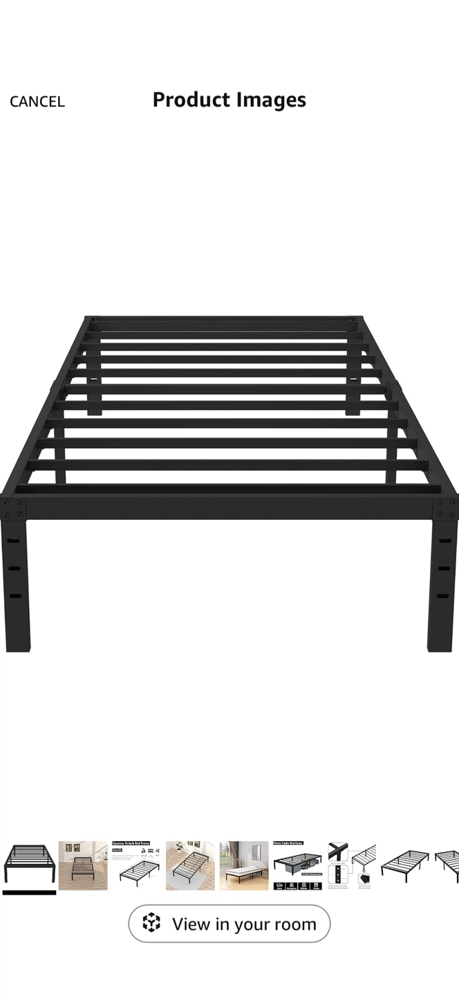 Black Metal Bed Frame