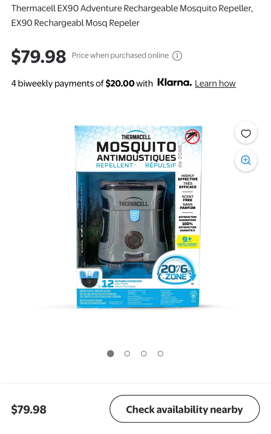 Thermacell EX90 Rechargeable Mosquito Repellent - photo 5