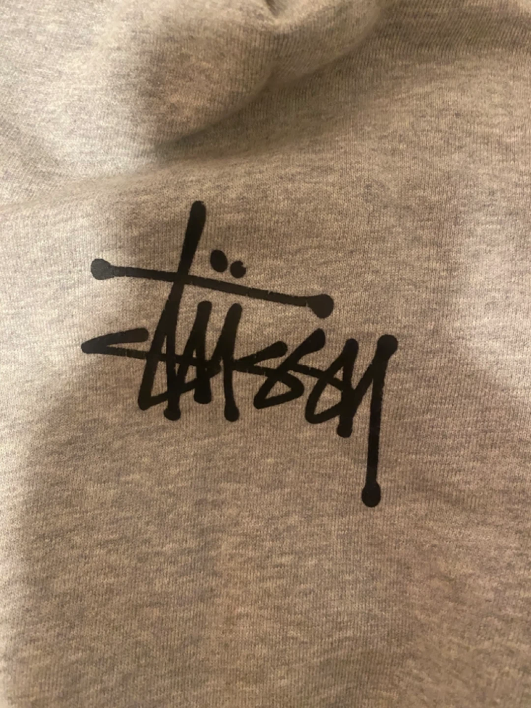 Stussy Grey Zip-Up Hoodie Size M - photo 2