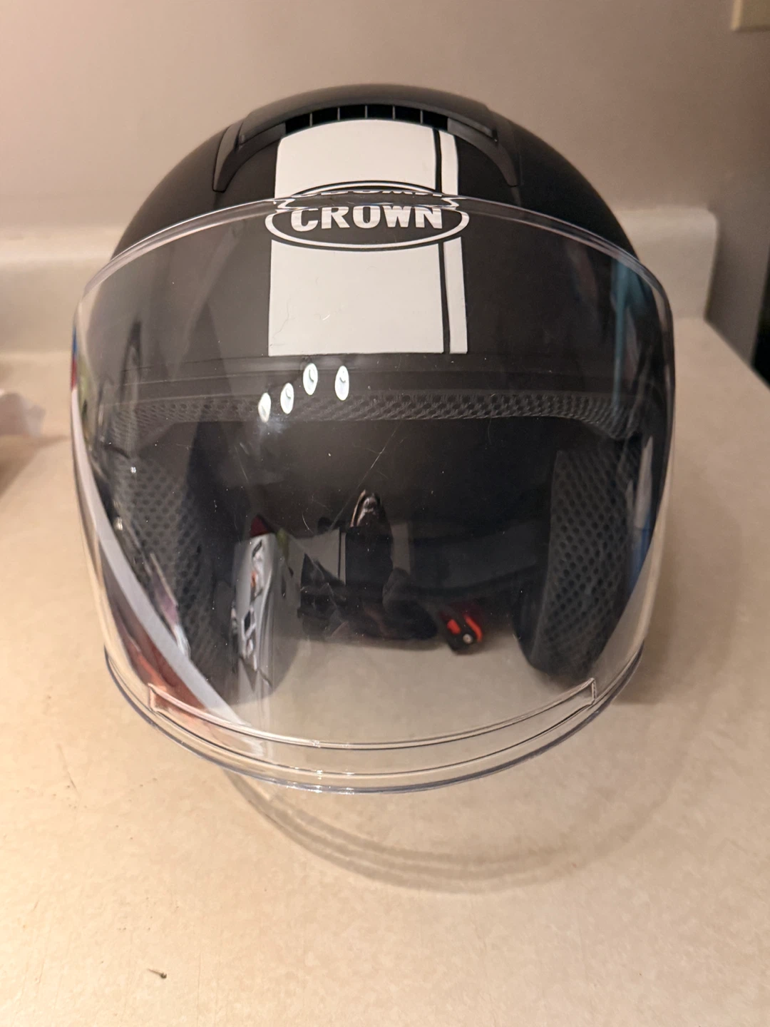 Crown Motorcycle Helmet with Visor
