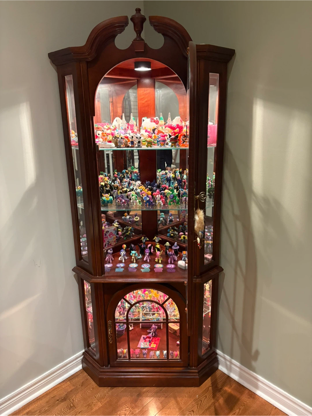 Corner Curio Display Cabinet