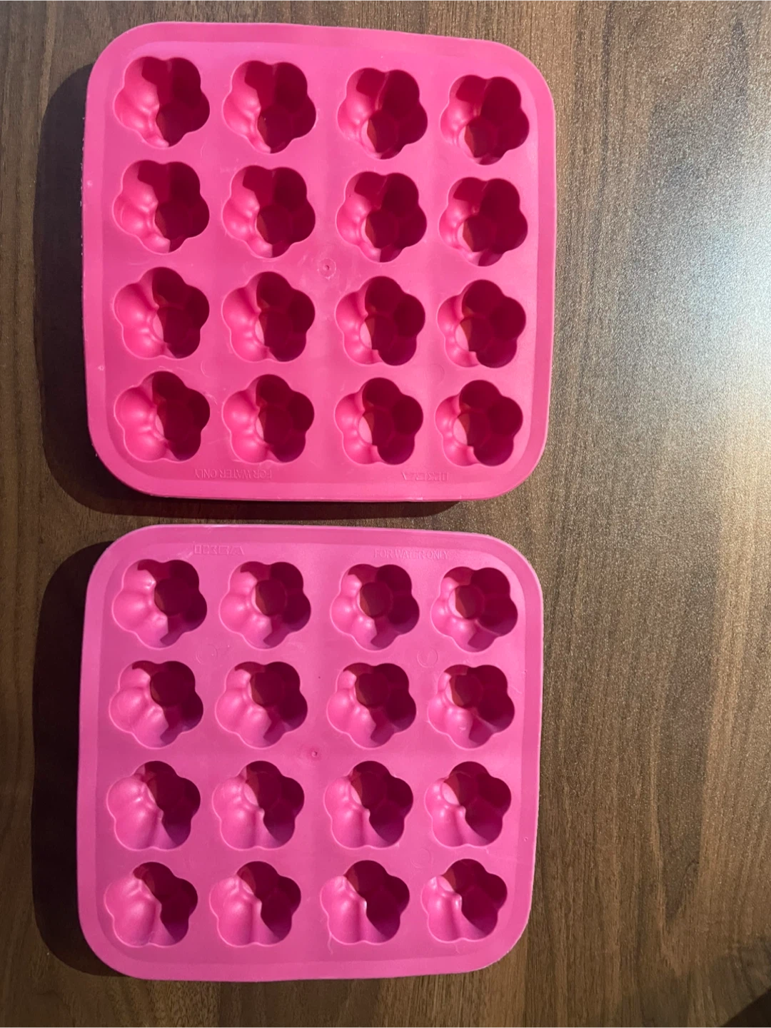 Pink Flower Silicone Molds (Set of 2)