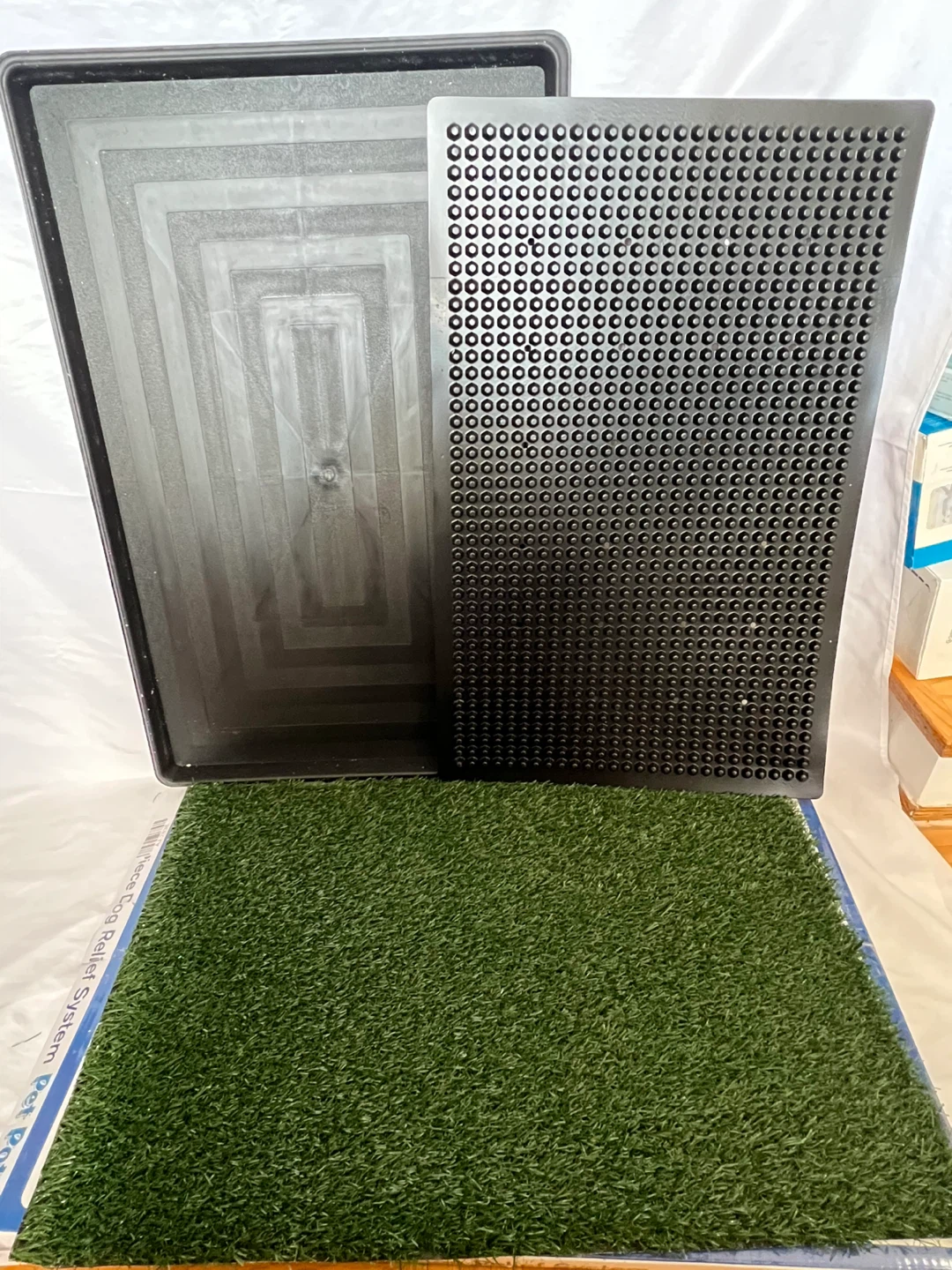 Dog Grass Pad with Tray 18X28 INCH - photo 2