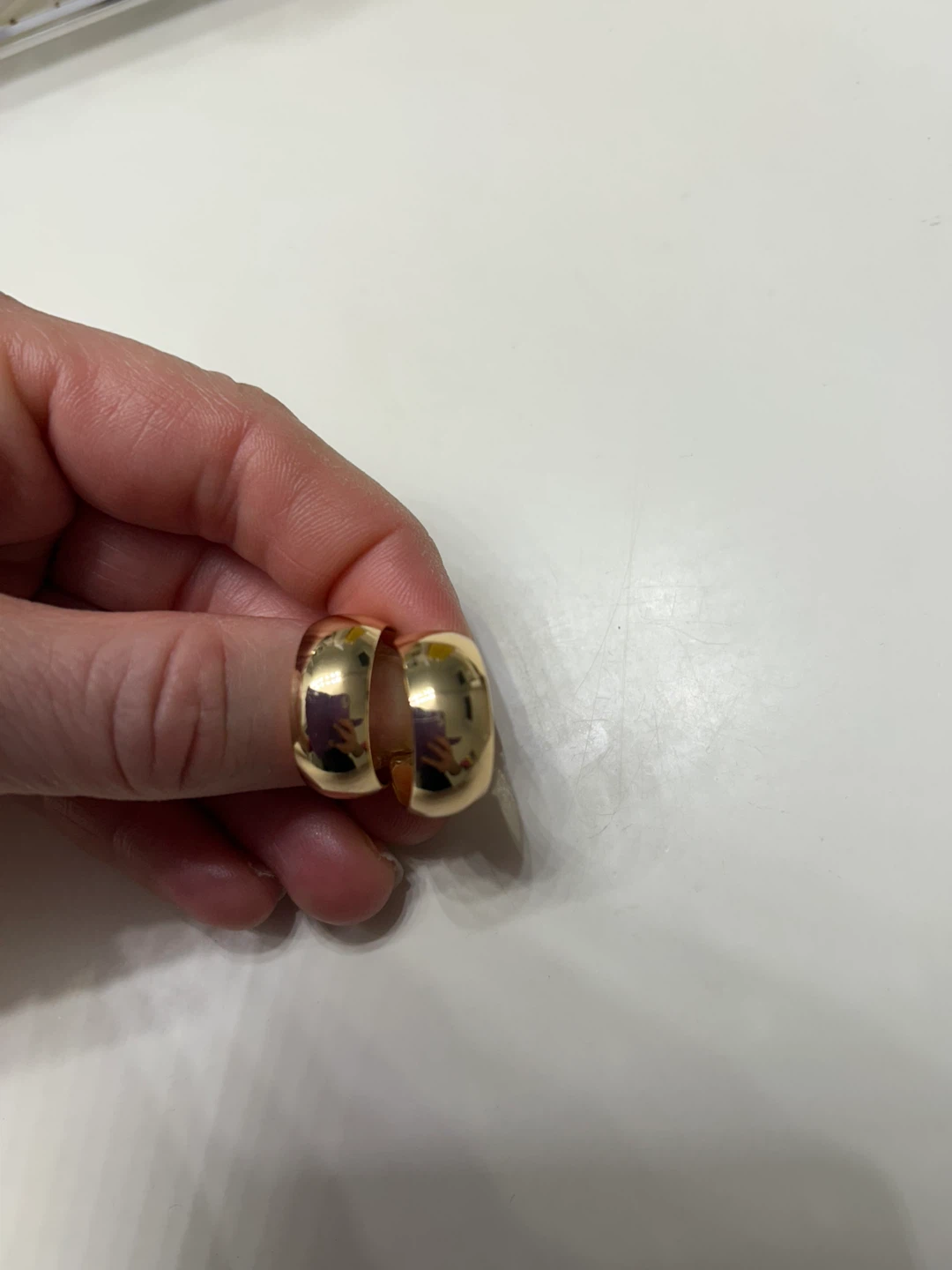 Gold Tone Hoop Earrings