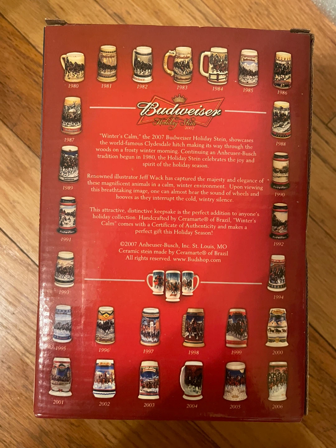 Budweiser 2007 Holiday Stein "Winter's Calm" - photo 2