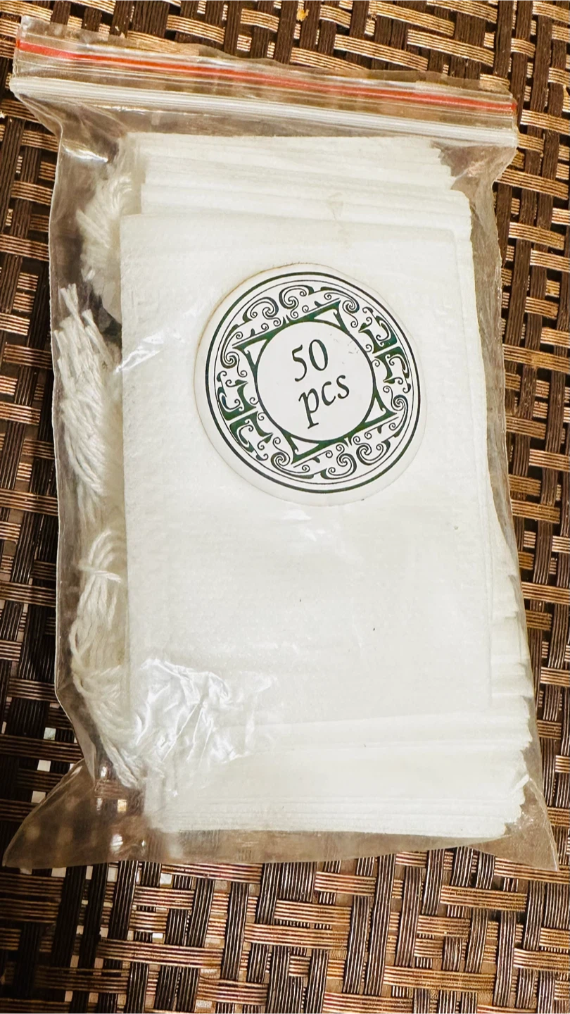 50 White Drawstring Pouches - photo 2