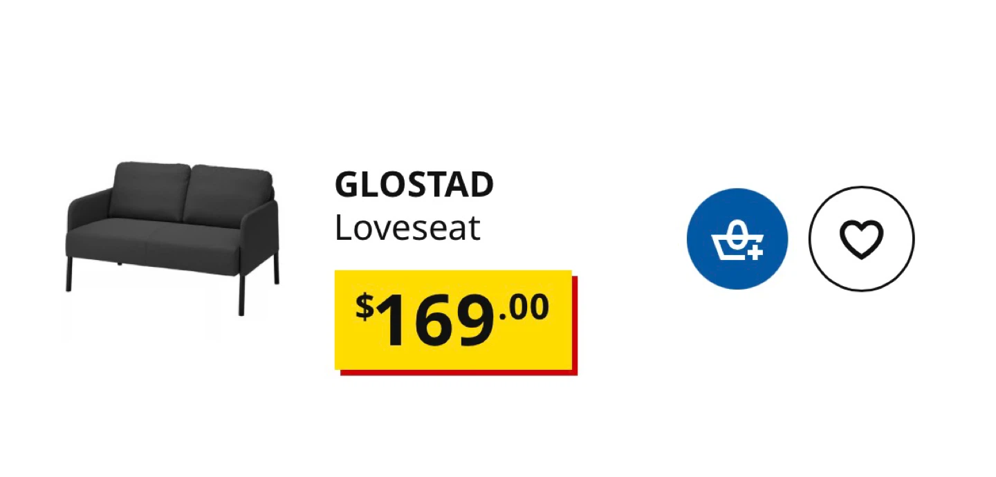 [Moving Sale] IKEA GLOSTAD Sofa & Stool Set(Excellent Condition) - photo 4