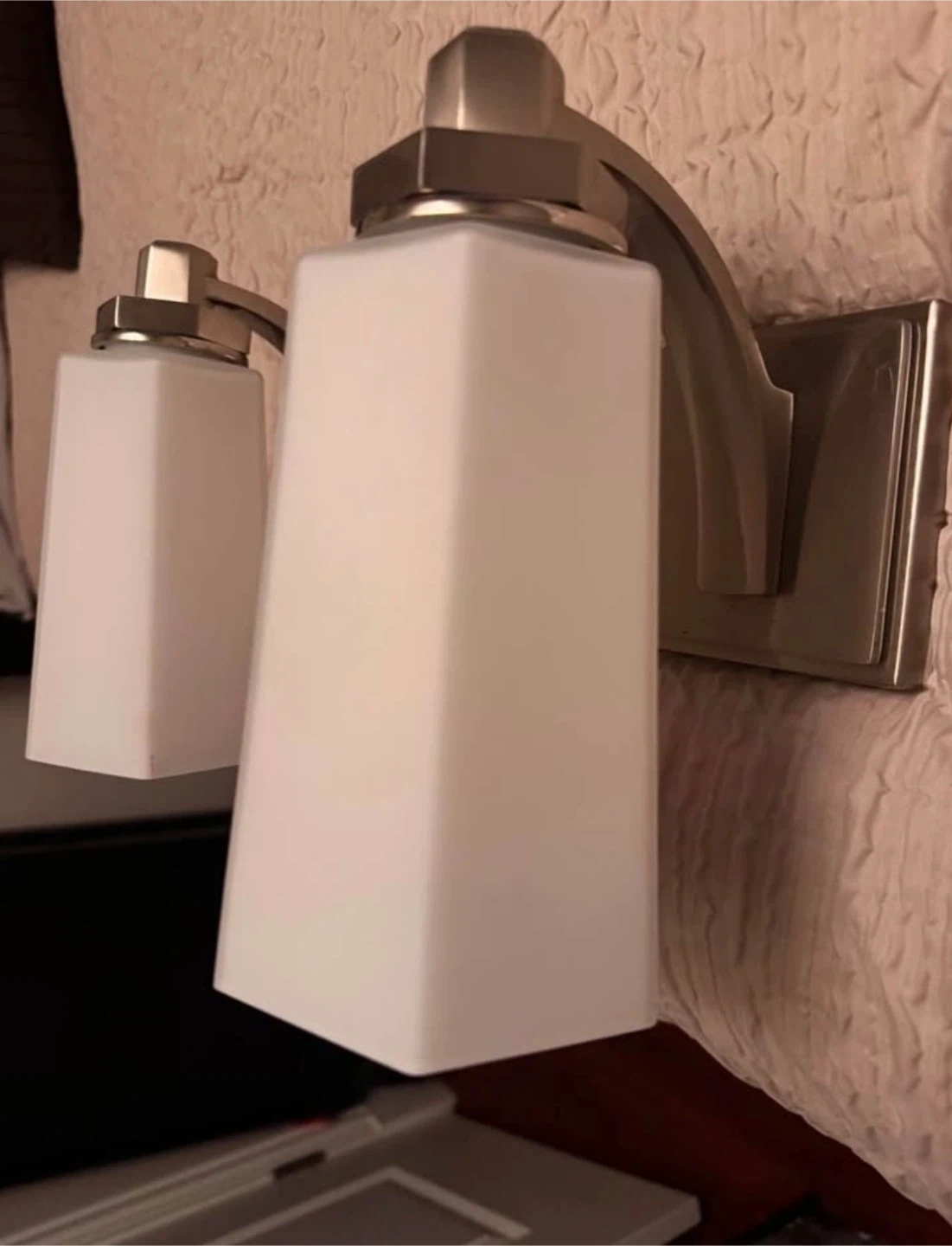 Restoration Hardware Brushed Nickel 2-Light Vanity Sconce - photo 4