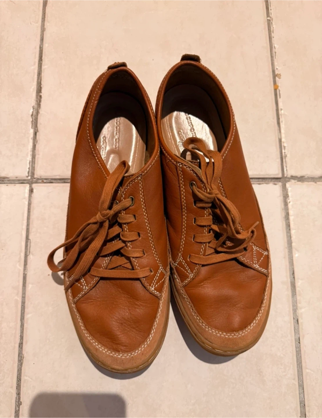 Rockport Men's Brown Leather Lace-Up Shoes