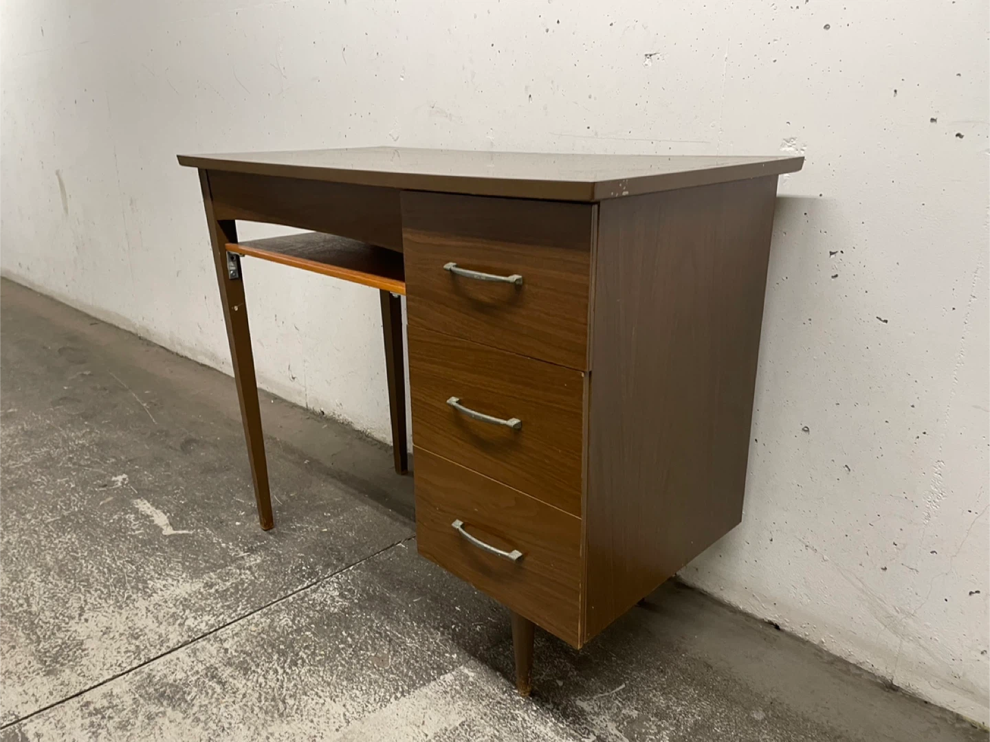 Mid Century Modern Writing Desk with Drawers - photo 3