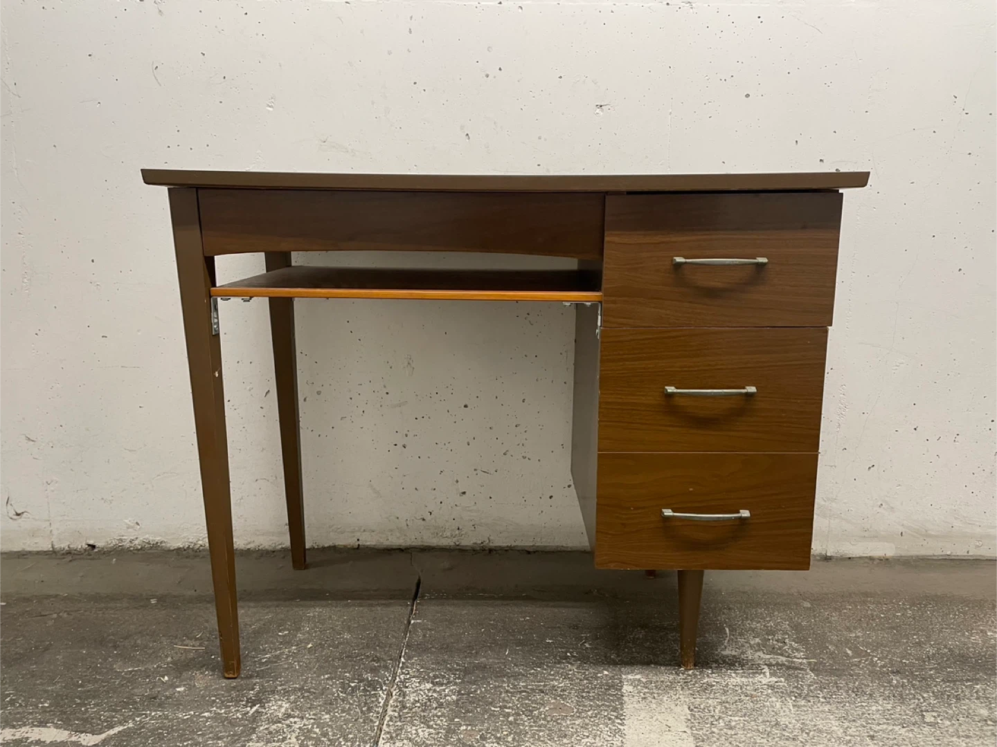 Mid Century Modern Writing Desk with Drawers