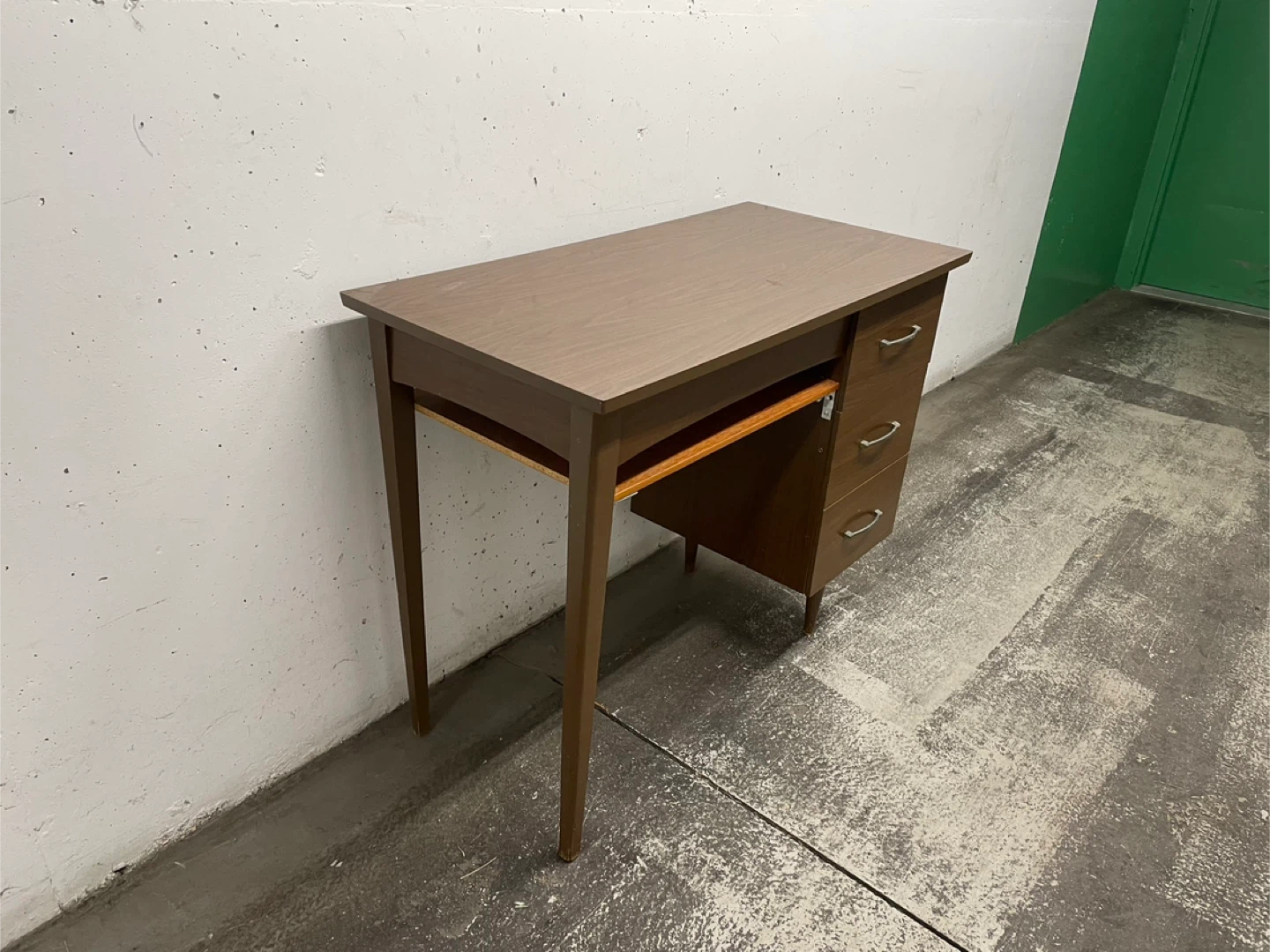 Mid Century Modern Writing Desk with Drawers - photo 2