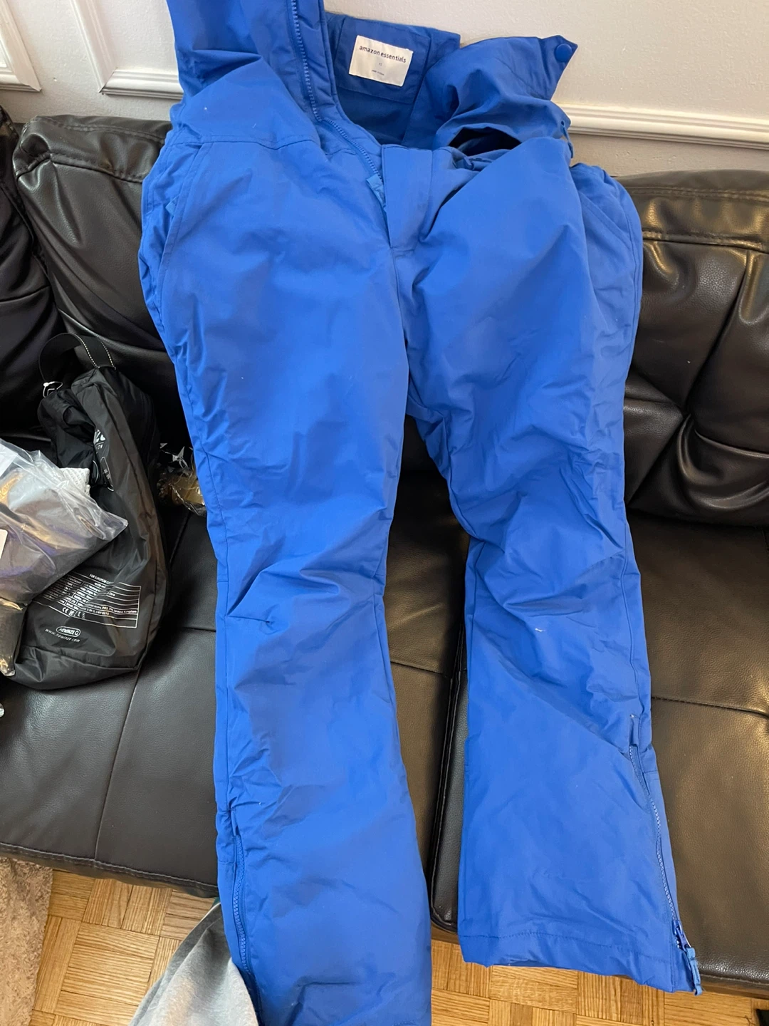 Amazon Essentials Snow Bib Pants - Blue XS -Women